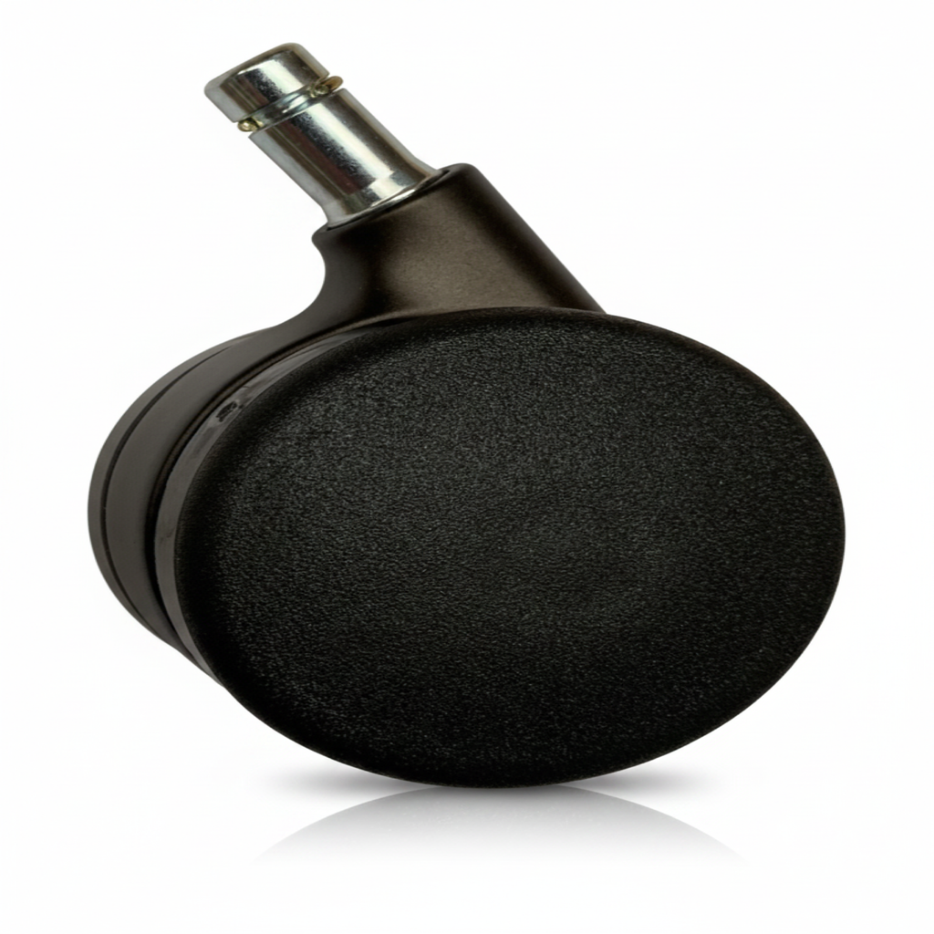 ROLLEN-SET / WALTER KNOLL / Leadchair Executive (Soft) / Doppelrolle pulverbesch. bronze/  harte Rollen