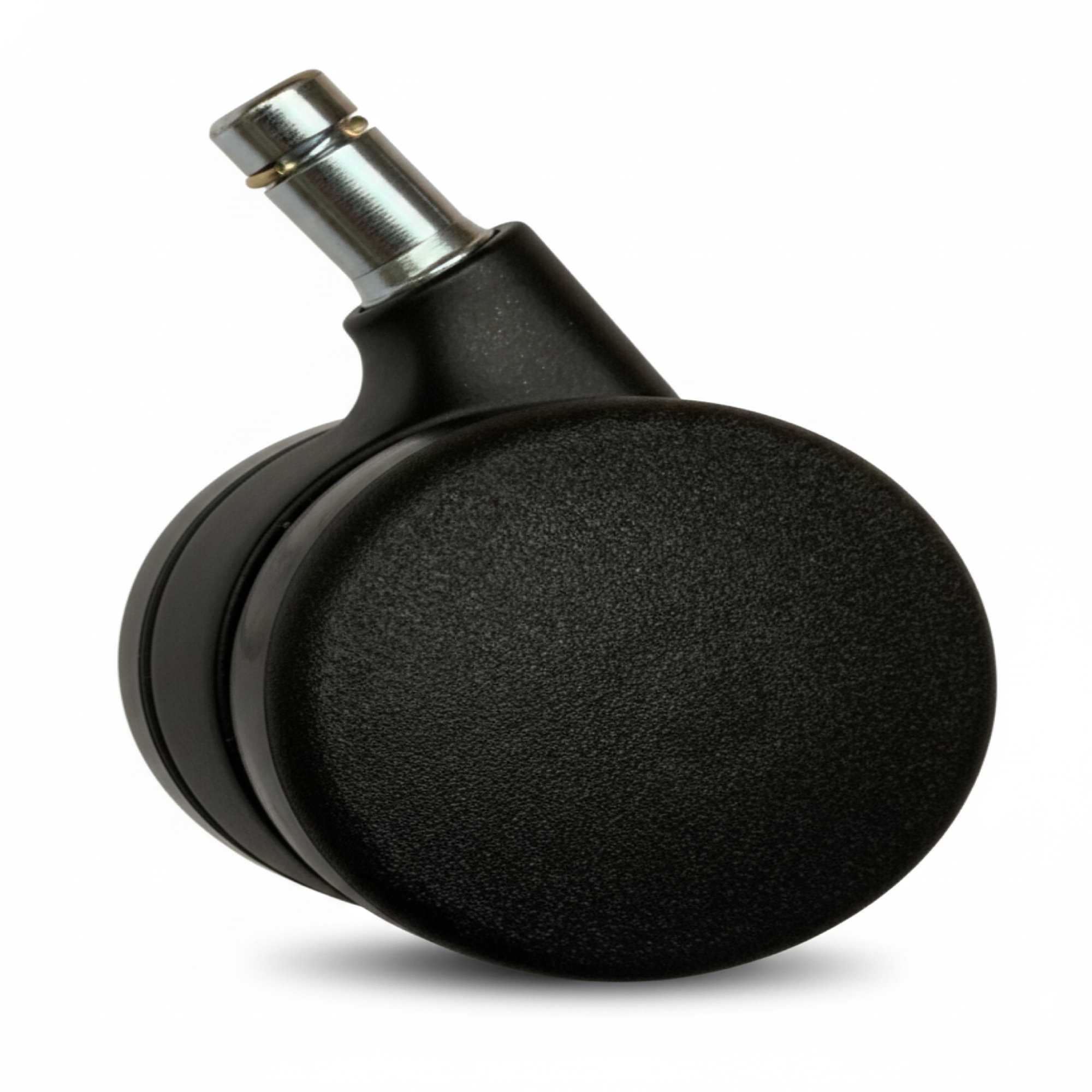 ROLLEN-SET / WALTER KNOLL / Leadchair Executive (Soft) / Doppelrolle pulverbesch. schwarz/  weiche Rollen