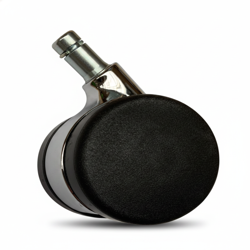 ROLLEN-SET / WALTER KNOLL / Leadchair Executive (Soft) / Doppelrolle  hochglanz verchromt/  harte Rollen