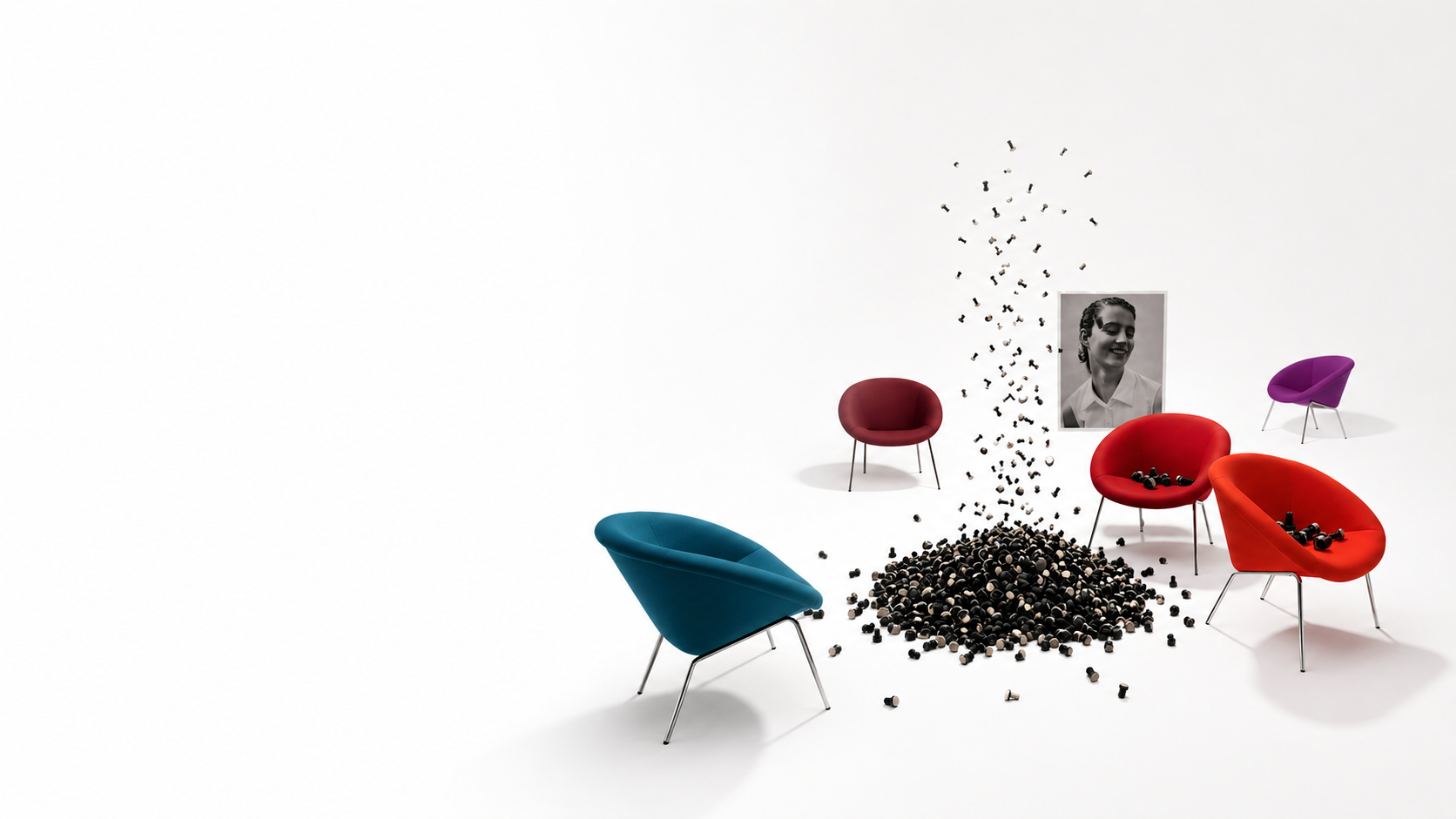 Walter Knoll Sessel mit Gleitern